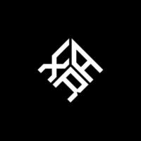 xar lettera logo design su sfondo nero. xar creative iniziali lettera logo concept. disegno della lettera xar. vettore