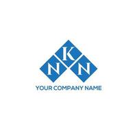 design della lettera nkn. design del logo della lettera nkn su sfondo bianco. nkn creative iniziali lettera logo concept. design della lettera nkn. design del logo della lettera nkn su sfondo bianco. n vettore