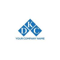 dkc creative iniziali lettera logo concept. dkc lettera design.dkc lettera logo design su sfondo bianco. dkc creative iniziali lettera logo concept. disegno della lettera dkc. vettore
