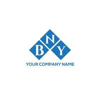 bny lettera logo design su sfondo bianco. bny creative iniziali lettera logo concept. disegno della lettera bny. vettore