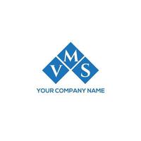 vms lettera logo design su sfondo bianco. vms creative iniziali lettera logo concept. design della lettera vms. vettore