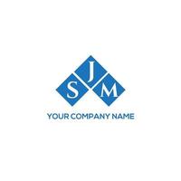 sjm lettera logo design su sfondo bianco. sjm creative iniziali lettera logo concept. disegno della lettera sjm. vettore