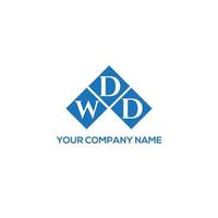 wdd lettera logo design su sfondo bianco. wdd creative iniziali lettera logo concept. disegno della lettera wdd. vettore