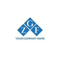 zgf lettera logo design su sfondo bianco. zgf creative iniziali lettera logo concept. disegno della lettera zgf. vettore