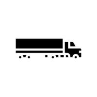 illustrazione vettoriale dell'icona del glifo del camion del carico
