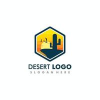 spiaggia, mare, tramonto, alba, logo design illustrazione vettoriale