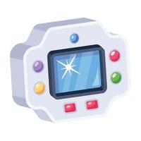 un'icona piatta personalizzabile del gamepad vettore