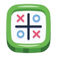 download di un'icona piatta di tic tac toe vettore