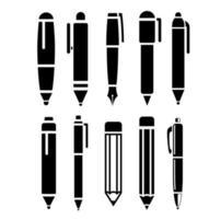 illustrazione vettoriale dell'icona della penna isolata su sfondo bianco.
