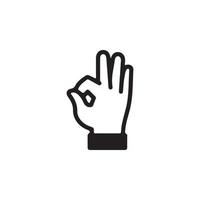 gesti delle mani umane icona eps 10 vettore