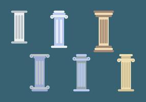 Illustrazioni di colonne romane vettore
