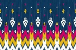 modello etnico astratto ikat art. modello senza cuciture in stile tribale, popolare e messicano. rigato geometrico. design per sfondo, carta da parati, illustrazione vettoriale, tessuto, abbigliamento, moquette. vettore