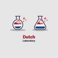 icone del laboratorio olandese vettore