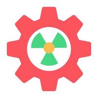 icona di design alla moda del segno radioattivo vettore