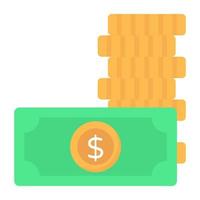 un'icona di design modificabile di denaro vettore