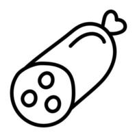 icona di download premium di salsiccia vettore