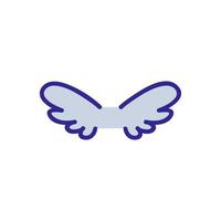ali del vettore icona angelo. illustrazione del simbolo del contorno isolato