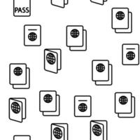 modello senza cuciture di vettore del passaporto