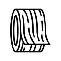 impiallacciature in legno icona linea illustrazione vettoriale