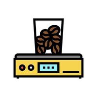 illustrazione vettoriale dell'icona del colore del dispositivo macinino da caffè