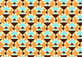 Arancia e Teal Abstract Pattern Vector