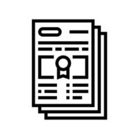 illustrazione vettoriale dell'icona della linea di audit speciale obbligatoria