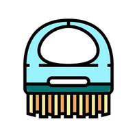 illustrazione vettoriale dell'icona del colore dell'accessorio del salone della spa della spazzola