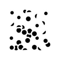 fagioli secchi piselli icona glifo illustrazione vettoriale