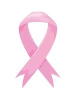 seta rosa cancro al seno vettore