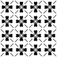 mandala boho asiatico bianco nero motivo floreale geometrico per la stampa su tessuto, altri prodotti su richiesta vettore