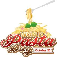 poster per la giornata mondiale della pasta