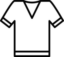 icona della linea della maglietta vettore