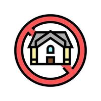 illustrazione vettoriale dell'icona del colore del problema della povertà dei senzatetto