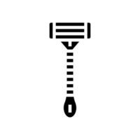 illustrazione vettoriale dell'icona del glifo dello strumento rasoio