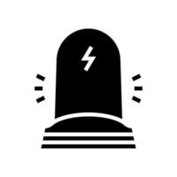 illustrazione vettoriale dell'icona del glifo del caricatore del telefono verticale
