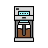 illustrazione vettoriale dell'icona del colore della macchina per la preparazione del caffè a goccia