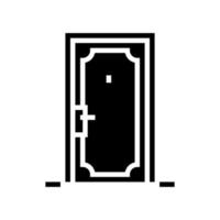 illustrazione vettoriale dell'icona del glifo della porta d'ingresso