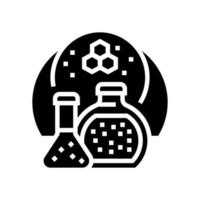 illustrazione vettoriale dell'icona del glifo di prodotti chimici speciali