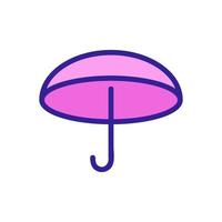 illustrazione del contorno vettoriale dell'icona dell'ombrello da pioggia