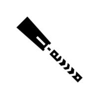 illustrazione vettoriale dell'icona del glifo dell'accessorio del falegname giapponese della sega