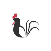 disegno dell'icona del logo di pollo vettore