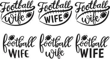 vettore di moglie di calcio, vettore di calcio, vettore di calcio di famiglia
