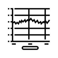 illustrazione grafica del vettore dell'icona della linea di vibrazione del suono