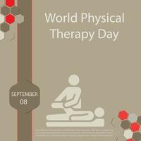 giornata mondiale della fisioterapia vettore