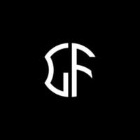 lf lettera logo design creativo con grafica vettoriale, abc design del logo semplice e moderno. vettore