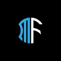 mf lettera logo design creativo con grafica vettoriale, design del logo semplice e moderno abc. vettore
