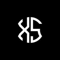 xs lettera logo design creativo con grafica vettoriale, design del logo semplice e moderno abc. vettore