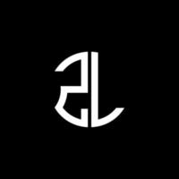 zl lettera logo design creativo con grafica vettoriale, abc design del logo semplice e moderno. vettore