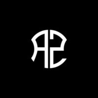design creativo del logo della lettera az con grafica vettoriale, design del logo semplice e moderno abc. vettore