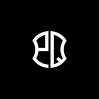pq lettera logo design creativo con grafica vettoriale, design del logo abc semplice e moderno. vettore